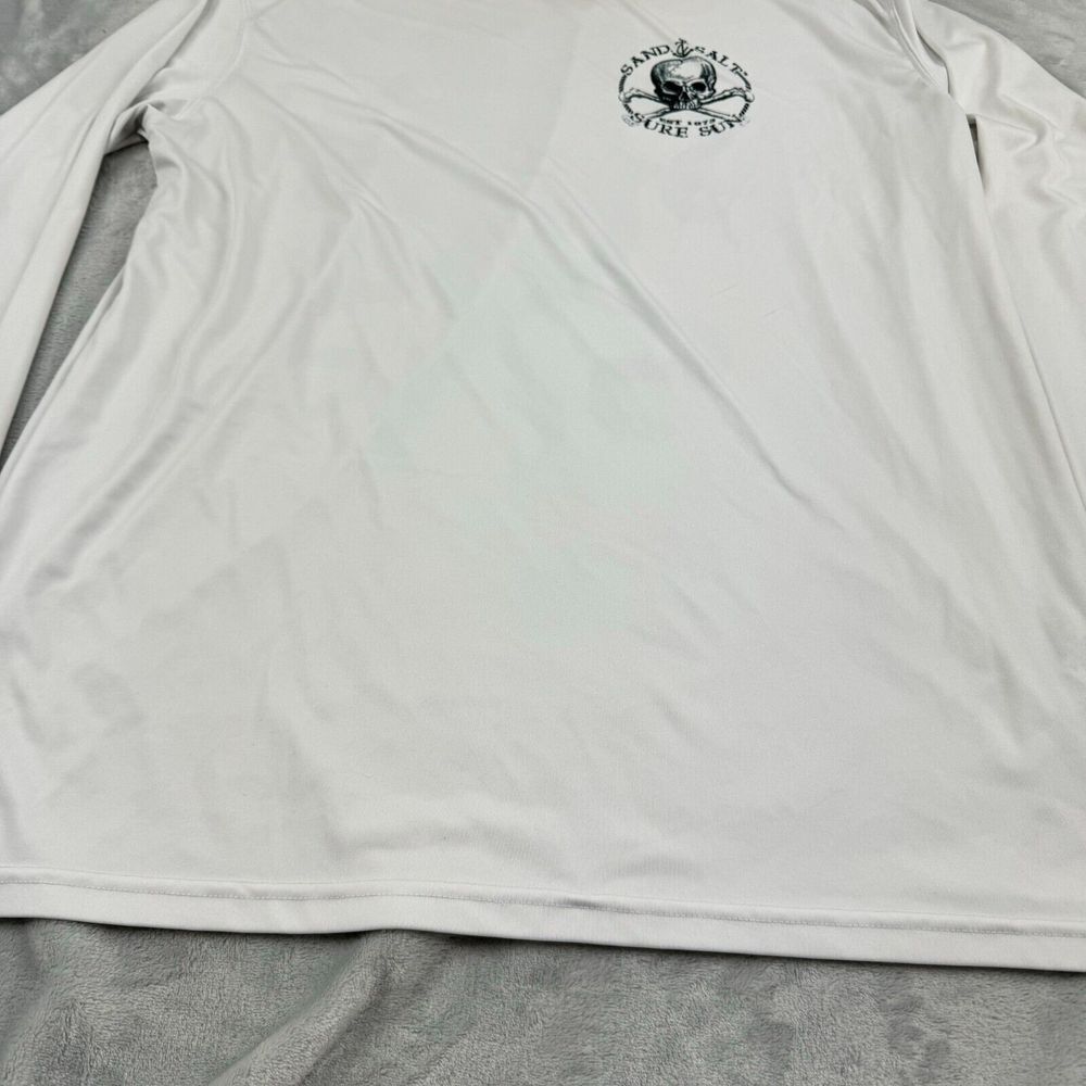 Vapor Shirt Men 3XL White Athleisure Sand Salt Sure Sun Workout Gym Beach Pirate - Picture 7 of 11